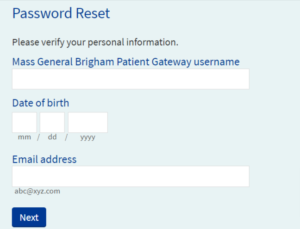 Emerson Patient Portal Password