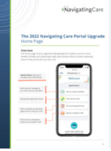 Navigating Care Patient Portal